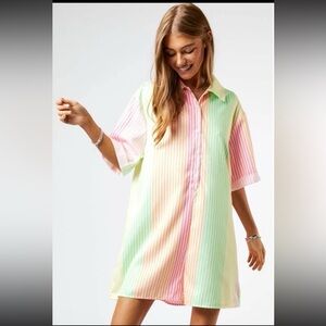 Summer striped romper